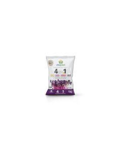 Fertilizante 4 em 1 Torta Farinha Humus Carvao - 1kg Saco