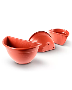 Vaso Parede de Plástico Cuia Vertical 2,52 litros - VF30 - Cerâmica